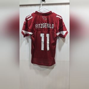 VTG Reebok On Field Larry Fitzgerald Arizona Cardinals Jersey Youth Size M 10-12